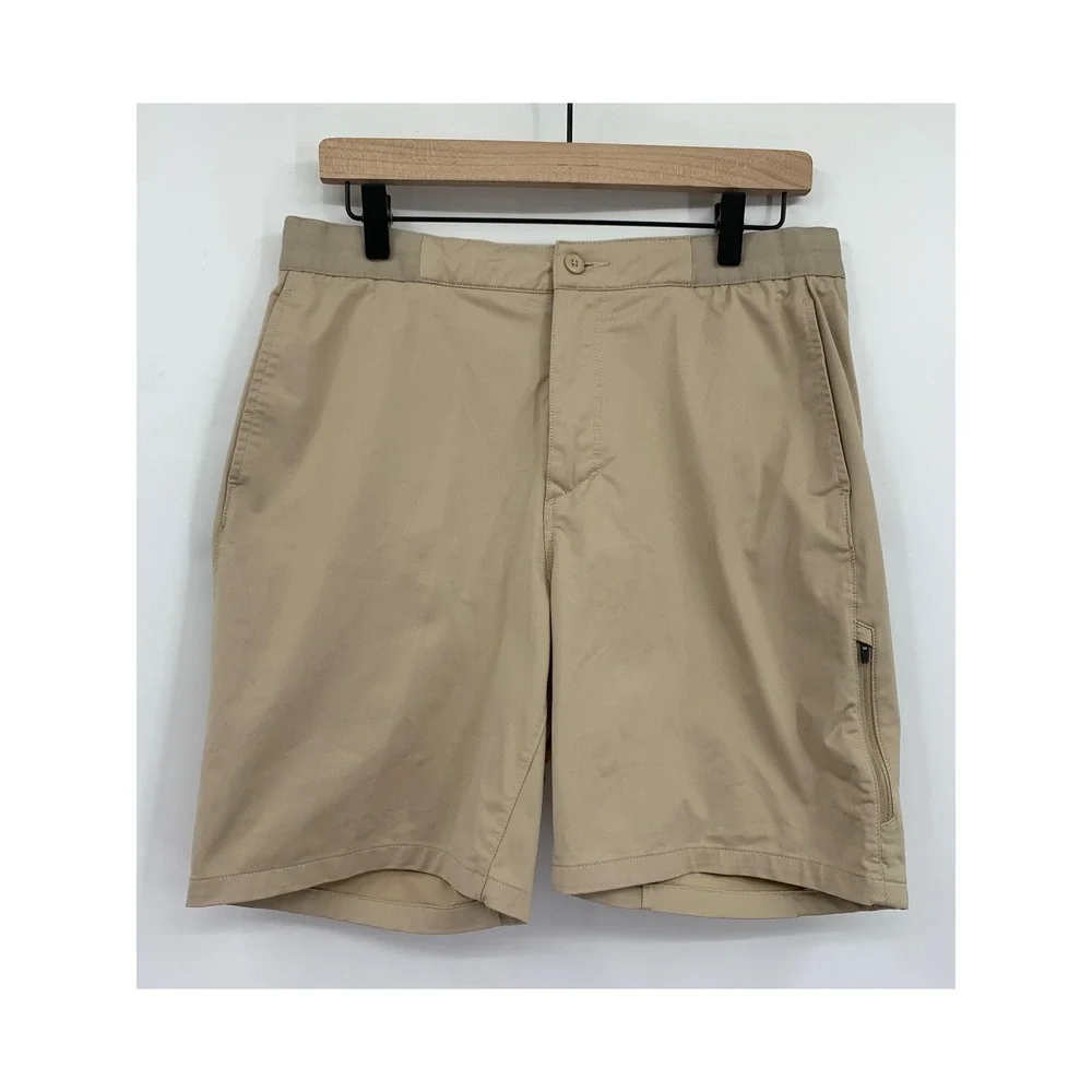 Patagonia Shorts Mens Large Beige Skyline Traveler Hiking Outdoor Performance 8